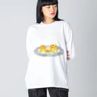 LEELOOショップ✨のトラちゃん💖温泉 ビッグシルエットロングスリーブTシャツ