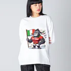 スピリチュアルキャットのゴリラシリーズ Big Long Sleeve T-Shirt