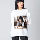 sgt-chikaraの朝食中の女子高生2 Big Long Sleeve T-Shirt