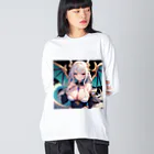 ピンクリボンのセレスティナ Big Long Sleeve T-Shirt