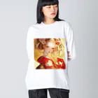 AQUAMETAVERSEの金の光に輝く赤い姫 Marsa 106 Big Long Sleeve T-Shirt