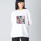 momonekokoの魅惑の天女 ビッグシルエットロングスリーブTシャツ