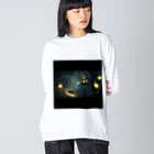 forget_me_not0108の幻想的な夜 ビッグシルエットロングスリーブTシャツ