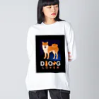 YB-STOREのわん♡柴犬 Big Long Sleeve T-Shirt