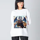 静寂工房の音の海のドラゴン（Sea Dragons） Big Long Sleeve T-Shirt