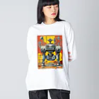 mirinconixのレトロで大きくてジャンクな戦闘用ロボットくん Big Long Sleeve T-Shirt