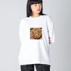 AI妖怪大図鑑のピザ妖怪　ラザピー Big Long Sleeve T-Shirt