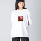 美女 アニメ 風景 おすすめの癒しの風景 Big Long Sleeve T-Shirt