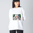 巫女スタぐらむのだっこされる神様 Big Long Sleeve T-Shirt