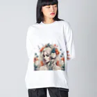 Unique Existenceのhorde of flowers ビッグシルエットロングスリーブTシャツ