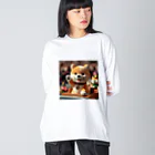 dcgnori／ワンコ画像の凱旋パレードメダリスト柴犬 Big Long Sleeve T-Shirt