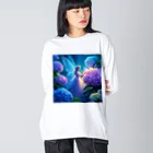 かるるんショップのあじさいと妖精 Big Long Sleeve T-Shirt