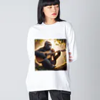 Qten369のG線上もゴリラ Big Long Sleeve T-Shirt