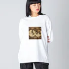 Steampunk Creations屋のスチームパンク世界地図 Big Long Sleeve T-Shirt