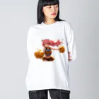 yu_uyふろんてぃあのTORA GIRLS Big Long Sleeve T-Shirt