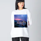 AQUAMETAVERSEのニースの思い出　Tomoe bb 2712 Big Long Sleeve T-Shirt