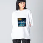 GimamuraのMidnight Sonata ビッグシルエットロングスリーブTシャツ