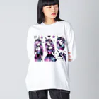 momonekokoのユニコーンGIRL ビッグシルエットロングスリーブTシャツ