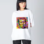 ヲシラリカの渋いおじさん　カラフル Big Long Sleeve T-Shirt