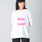 あい・まい・みぃのGirls Lead-女性のリーダーシップを後押しする言葉 ビッグシルエットロングスリーブTシャツ