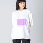 noiSutoaの神秘的なパープルカラー円周率１０００桁 Big Long Sleeve T-Shirt