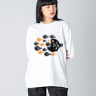 mincruのお魚さんは大家族 Big Long Sleeve T-Shirt