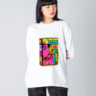 わっふるアートのネオ・シガレットボックス Big Long Sleeve T-Shirt