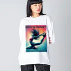 Koji_YamanouchiのBorn to Dance!! （踊るために生まれた!!)【やまぴーデザインvol.1】 Big Long Sleeve T-Shirt