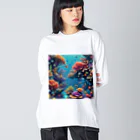 asuto_20のローポリ風サンゴ Big Long Sleeve T-Shirt