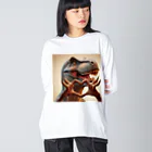 Qten369の恐竜と平和２ Big Long Sleeve T-Shirt