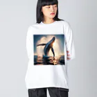 Qten369の海の王者 ビッグシルエットロングスリーブTシャツ