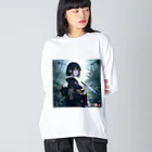 rebon/リボンの戦場花嫁 Big Long Sleeve T-Shirt