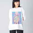 じょいちぃのPastel girl「パステルガール」 ビッグシルエットロングスリーブTシャツ