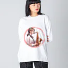 八王子やましぎのテナーサックス ２ Big Long Sleeve T-Shirt