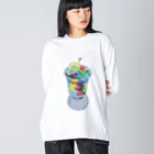 わー！！の君と食べたかった気がする食べもの Big Long Sleeve T-Shirt