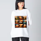 株式会社チュンスターの夕焼け小焼け Big Long Sleeve T-Shirt