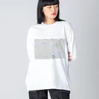 CHOUCHOU_シュシュの大理石風マーブル Big Long Sleeve T-Shirt