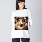 mermaidのcollie Big Long Sleeve T-Shirt