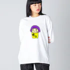 sooomaxの四角いちゃん(怒) ビッグシルエットロングスリーブTシャツ