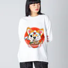 World_Teesのこのかわいいコーギーは、ラーメンやアニメが大好きな、10代の女の子に最適なプレゼントです。 Big Long Sleeve T-Shirt