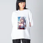 巫女スタぐらむの巫女姿のママ Big Long Sleeve T-Shirt