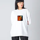 GUNSUNのバスケットボール Big Long Sleeve T-Shirt