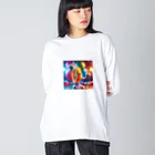 らばーばんどすとあの人型輪ゴム【イラスト風】 Big Long Sleeve T-Shirt