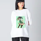 のだまクリエイターズらぼの緑ちゃん ビッグシルエットロングスリーブTシャツ