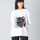 のだまクリエイターズらぼの近未来アート Big Long Sleeve T-Shirt