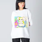 いちごソーダのねずみのスニーキー Big Long Sleeve T-Shirt