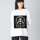 まんまるちゃんのゴスロリロゴ Big Long Sleeve T-Shirt