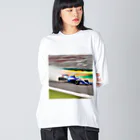 the blue seasonのスピードの彩り - F1レーシング ビッグシルエットロングスリーブTシャツ