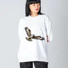 J-SHOPのピクセルアート　はやぶさ Big Long Sleeve T-Shirt