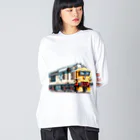 チェリモヤの鉄道模型 04 ビッグシルエットロングスリーブTシャツ